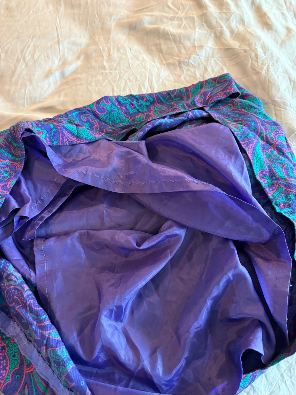 Pendleton Vintage Paisley Pleated Midi Skirt Size 10 - Picture 3 of 8